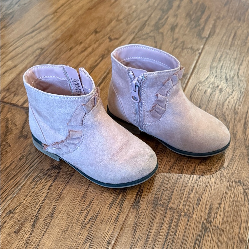 Cat and Jack Pink Kids Ankle Boots